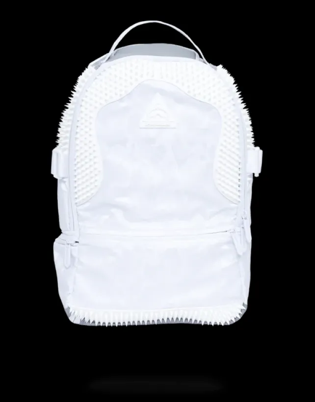 BACKPACKS>SPRAYGROUND WHITE KNIT CAMO RUBBER SYPTHON