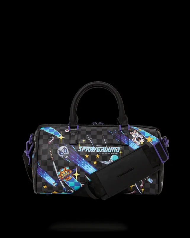 DUFFLES>SPRAYGROUND WTF ALIEN INVASION MINI DUFFLE