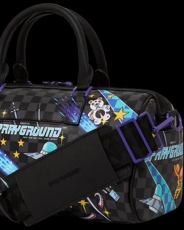 DUFFLES>SPRAYGROUND WTF ALIEN INVASION MINI DUFFLE
