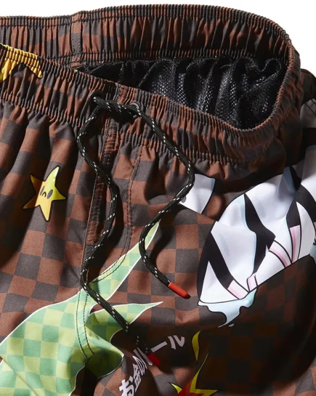 SWIMWEAR>SPRAYGROUND WTF SHARK SHOTO SWIM TRUNKS