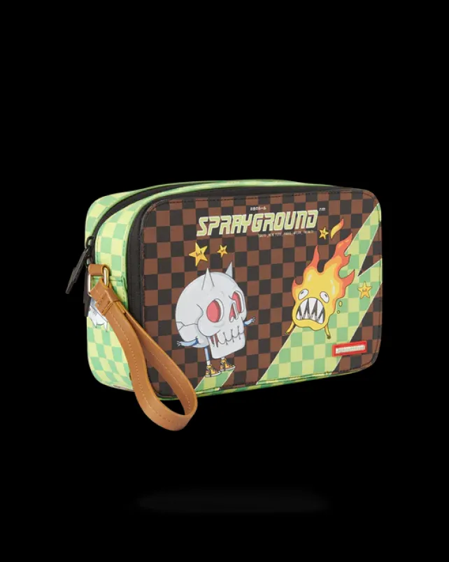 TOILETRIES AKA MONEY BAGS>SPRAYGROUND WTF SHARK TOILETRY BAG