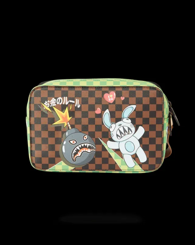 TOILETRIES AKA MONEY BAGS>SPRAYGROUND WTF SHARK TOILETRY BAG