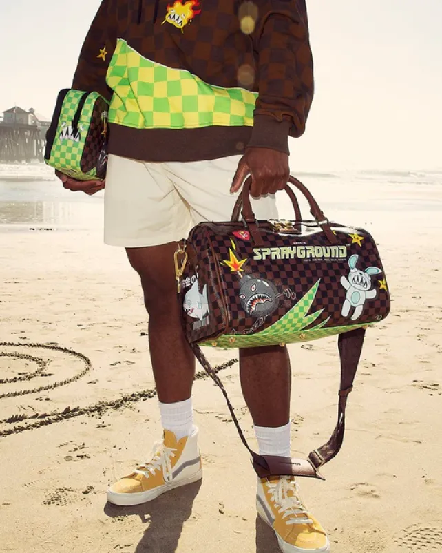 TOILETRIES AKA MONEY BAGS>SPRAYGROUND WTF SHARK TOILETRY BAG