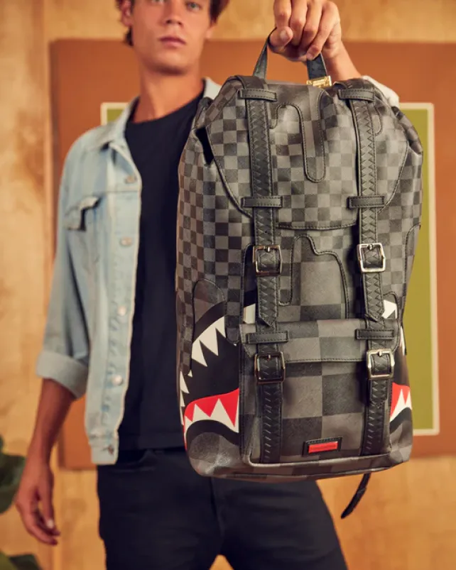HILLS|BACKPACKS>SPRAYGROUND XTC GREY SHARKS IN PARIS HILLS BACKPACK