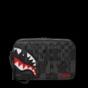 TOILETRIES AKA MONEY BAGS>SPRAYGROUND XTC GREY SHARKS IN PARIS TOILETRY BAG