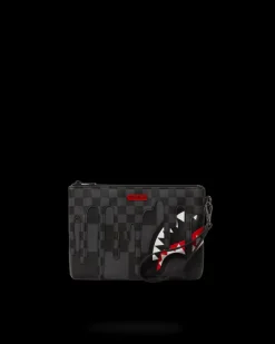 CROSSOVER CLUTCHES>SPRAYGROUND XTC GREY SHARKS IN PARIS CROSSOVER CLUTCH