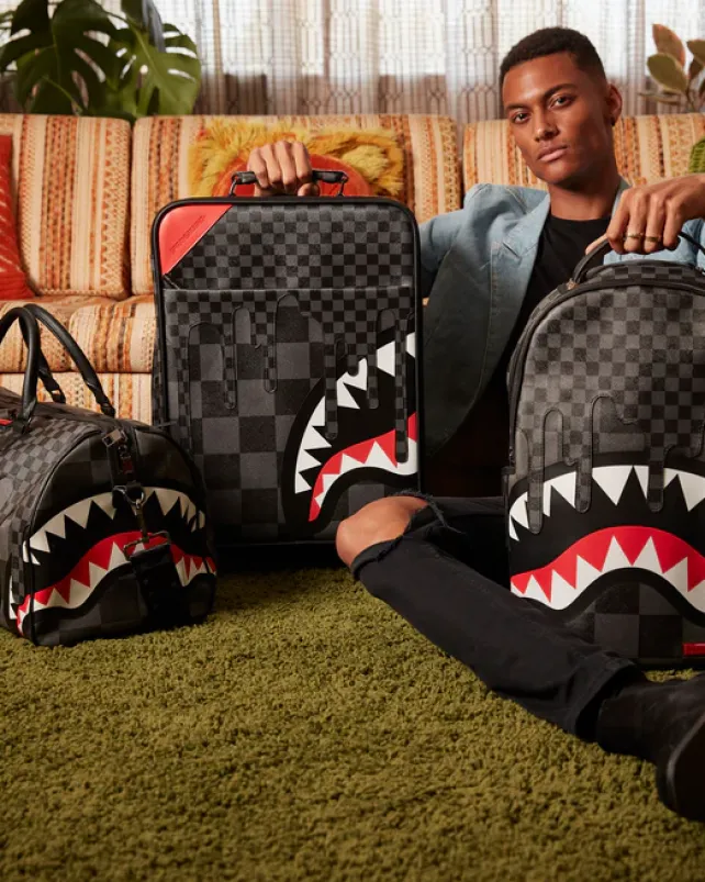DUFFLES>SPRAYGROUND XTC GREY SHARKS IN PARIS DUFFLE