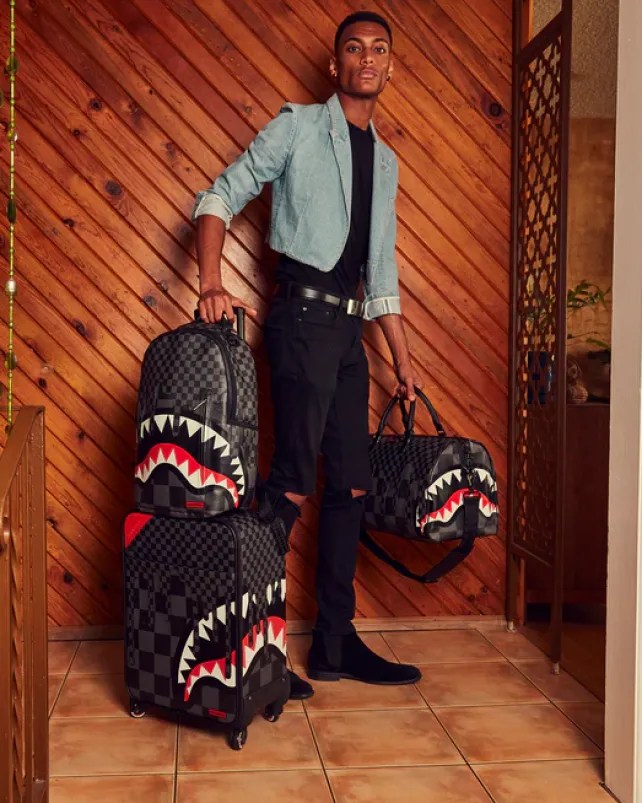 DUFFLES>SPRAYGROUND XTC GREY SHARKS IN PARIS DUFFLE