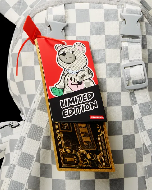 TEDDY BEAR BACKPACKS|BACKPACKS>SPRAYGROUND XTC LA PALAIS MEDIUM MONEYBEAR TEDDYBEAR BACKPACK