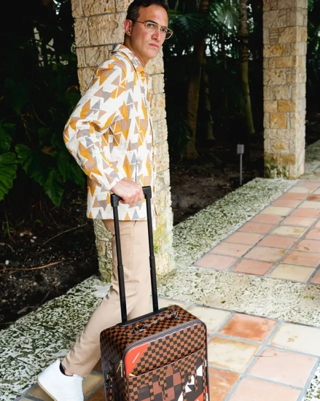 CARRY-ON LUGGAGE>SPRAYGROUND XTC SHARKS IN PARIS JETSETTER CARRY-ON LUGGAGE