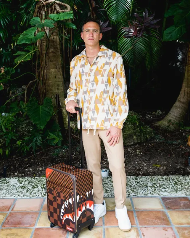 CARRY-ON LUGGAGE>SPRAYGROUND XTC SHARKS IN PARIS JETSETTER CARRY-ON LUGGAGE