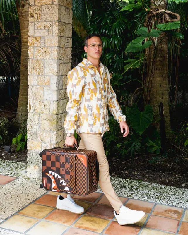 CARRY-ON LUGGAGE>SPRAYGROUND XTC SHARKS IN PARIS JETSETTER CARRY-ON LUGGAGE