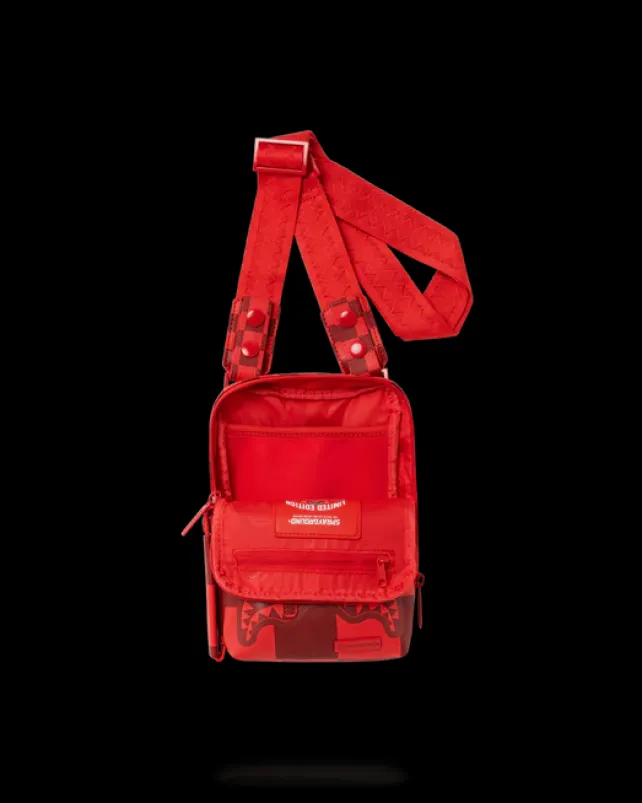 SLINGS|CROSSBODYS>SPRAYGROUND XTC SHARKS IN WONDERLAND SLING