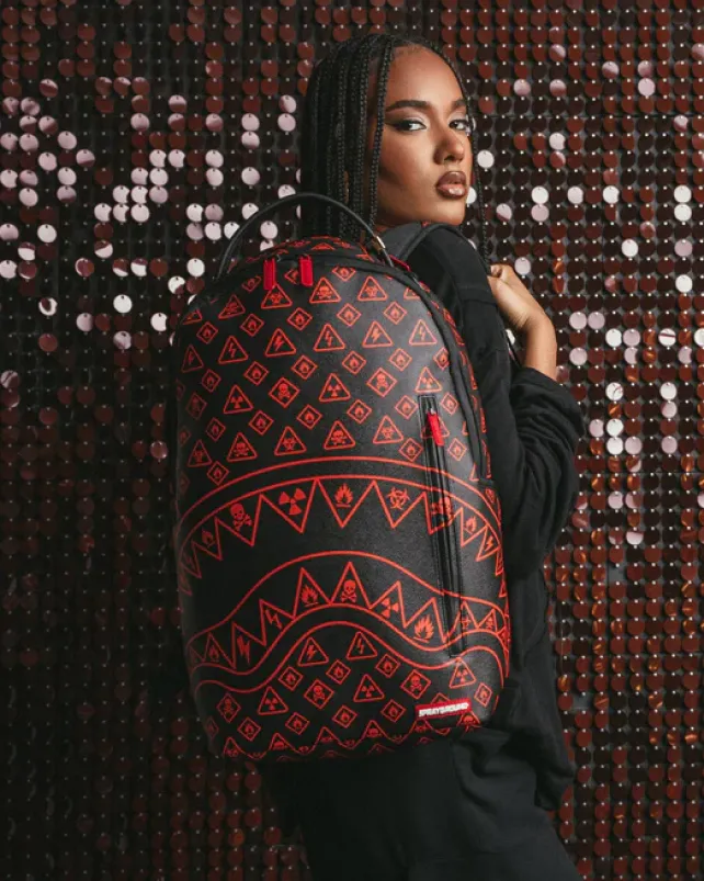 BACKPACKS>SPRAYGROUND YOU BEEN WARNED BACKPACK (DLXV)